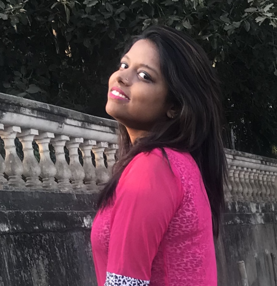 Dipannita Saha portrait on mobile layout